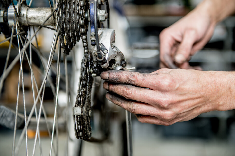 La mécanique vélo sale